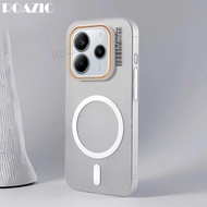 Luxury Slim Matte Half Transparent Phone Casing Compatible For Redmi Note 14 13 5G Pro 4G 5G Magneti