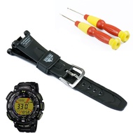 Pin buckle black resin strap men for Casio outdoor sports hiking waterproof watch with PRG-240 PRG-4