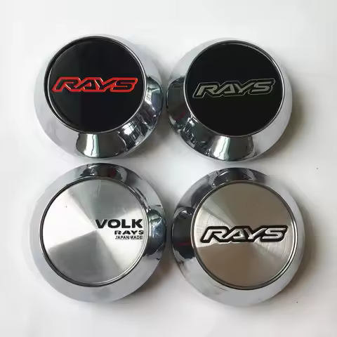 4PCS 60MM For RAYS VOLK Logo Emblem Rim TE37 Car Styling Japan Volk Wheels Center Cap Accessories