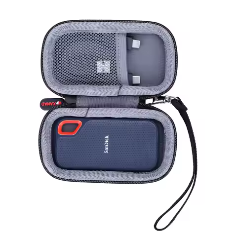 XANAD EVA Hard Case for SanDisk Extreme 250GB Portable SSD (SDSSDE60-250G-G25) Protective Carrying S