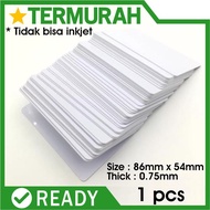 TERMURAH KARTU PVC POLOS BLANK ID CARD TANPA CHIP THERMAL OVERLAY ISO | COD