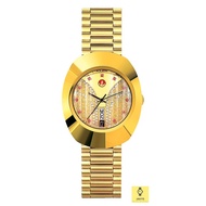 RADO Watch R12413033 / DiaStar The Original Automatic / Unisex / Day Date / Stones / 35mm / SS Bracelet / Gold