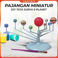 DIY Miniature Display Solar System 9 Planets Solar System Planetary - 2135