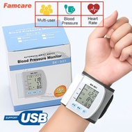 【COD 24H Delivery】Tekanan Darah Digital Blood Pressure Monitor Mesin Darah Tinggi Automatic LCD BP Cuff Measuring Wrist Sphygmomanometer VS 血壓測量器 omron