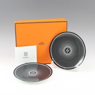 Hermès Ash Deco H Deco 餐具，2 x 14 公分Plate，Ash Deco H Deco（未使用）