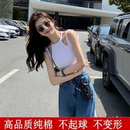 Hong Kong Style Halter Neck Temperament Small Camisole Women Sleeveless Top