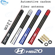 Universal 12cm Carbon Fiber Auto Roof Short Antenna Roof Antenna Radio FM Antena Black Kit for Hyund