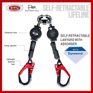 M-SAFE FALL ARRESTOR (TWIN LANYARD SELF-RETRACTABLE LIFELINE)