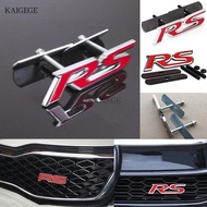 ACEKOGO [KG] Universal RS Logo Front Grille With Screw Set RS Metal Steel Front Grill Emblem Logo Se