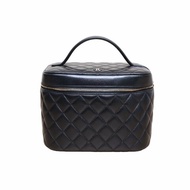 CHANEL(香奈兒) 黑色 22開 淺金扣 手提化妝盒 化妝箱