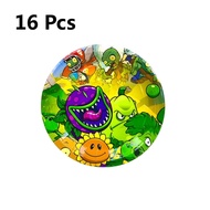 Miniso | 66 Pcs Plants Vs Zombies Party Supplies-Plants Vs Zombies Banner Plate Cup Tablecloth etc P