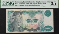 REPLACEMENT Sudirman 5000 PMG 35 - RARE