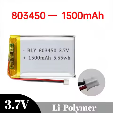 3.7V 803450 1500mAh Li-Polymer LiPo Rechargeable Battery For MP3 DVD PAD Camera GPS Laptop 803450
