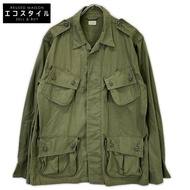 Buzz Rickson's BR12247 卡其色棉府綢熱帶作戰早期叢林迷彩服/熱帶作戰服 XL [二手]