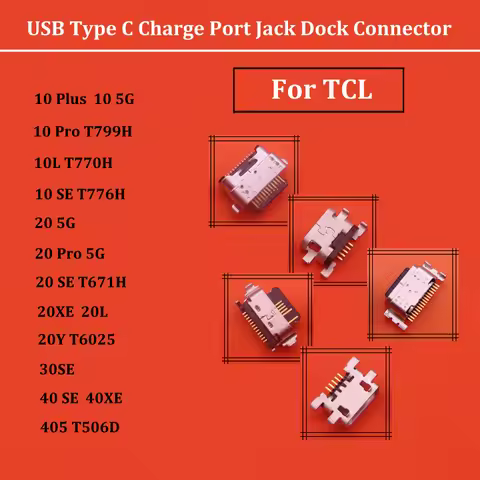 10PCS USB Charge Port Jack Dock Connector Charging Board For TCL 10 Plus 10L 10SE 20 5G 20 Pro se XE