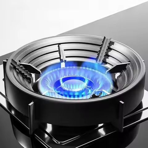 Camping Wind Shield Enameled Steel Heat Concentrator Ring Windproof Bracket for Gas Stove Efficiency