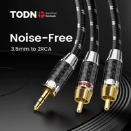 TODN RCA Cable HiFi Stereo 3.5mm to 2RCA Audio Cable AUX RCA Jack 3.5 Y Splitter for Amplifiers Audi