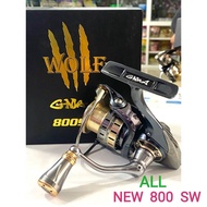 รอกตกปลา อุปกรณ์ตกปลา รอกสปินนิ่ง G- MAX ALL NEW WOLF II 800/1000/2000/3000/4000 SW