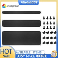3 Pcs 1U 2U 4U Blank Panel Metal Rack Mount, Filler Panel Mount Spacer Rack Panel Kit for Enclosure 