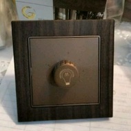 Rose Wood Coffee Boton Dimmer Switch