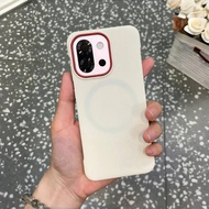 Case For OnePlus 13S 13T Luxury Leather Borderless Magnetic Wireless Charger Back Cover For One Plus