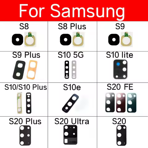 Back Rear Camera Glass Lens For Samsung Galaxy S8 S9 S10 S10e S20 fe Ultra Plus Lite 4G 5G Protector