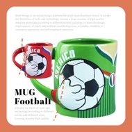 2025 Meimo World Cup Fan Merchandise Football Souvenir National Team Logo Mug Ceramic Cup