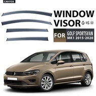 For Volkswagen VW Golf Sportsvan MK1 2015-2020 Window Visor Vent Shades Ventvisor Wind Deflectors V
