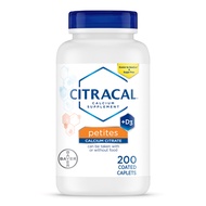 Citracal Petites, 400 mg Calcium Citrate, Easily Absorbed and Highly Soluble with 12.5 mcg (500 IU) 