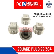 Plug / Square Plug Stainless steel 304 3/8"