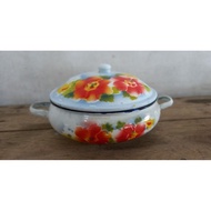 Enamel lid bowl D24 NOS