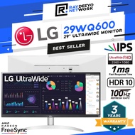 LG 29WQ600 29" Ultrawide (2560 x 1080) Monitor [IPS/AMD Freesync/HDR10/100Hz/1ms/USB-C/3 Side Border