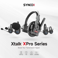 Synco Xtalk Pro X2 X5 2.4G หูฟังตัดเสียงรบกวนดูเพล็กซ์เต็มรูปแบบเซิร์ฟเวอร์พอร์ตซีเรียลแบบติดที่หูฟั
