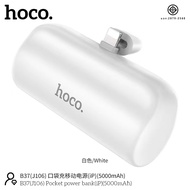 แบตสำรอง HOCO B37(J106) Mini Pocket Power Bank 5000mAh สําหรับ iOS/Type-C แบบเสียบชาร์จพร้อมขาตั้ง