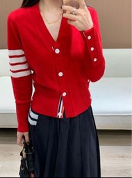Christmas new year red knitted cardigan 聖誕新年衫紅色針織外套 Thom Browne TB