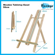 [HUANYO] Wooden Tabletop Easel 50cm Adjustable Artist A-Frame Painting Stand & Display Holder for Ca