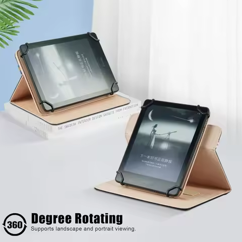 360 Degree Rotating Cover For Sony Reader PRS-T3 / T2 / T1 6" eBook Flip Stand Case with Hand Strap 