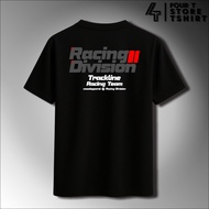KATUN Division 002 Racing T-Shirt Bundling Short Sleeve Garage Word Rown Combed Cotton Men's Shirt
