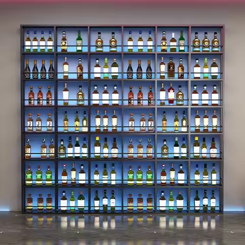 Whiskey Display Bottle Storage Wine Cabinet Living Room Bar Furniture Liquor Mini Meuble Vin Rack Re