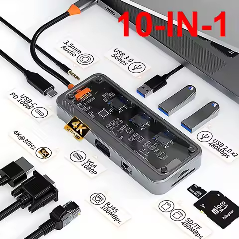 4K USB C Hub for MacBook Pro/Air & iPad Pro HDMI-Compatible Audio/Video Converter with USB 3.0 PD Ty