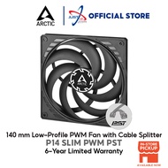 ARCTIC P14 SLIM PWM PST 140mm LOW PROFILE PWM FAN WITH CABLE SPIITTER