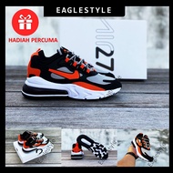 [MALAYSIA SELLER] Nike Airmax React 270 Orange Grey Running Shoes Sport Shoes Sneaker Kasut Unisex