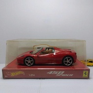 Hot Wheels 1:24 Ferrari 458 Spider Red 2014 Hotwheels