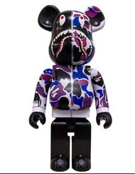 Bearbrick 1000% Bape Shark 香港限定紫色