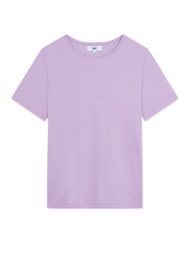 AIIZ (เอ ทู แซด) - เสื้อยืดคอกลมผู้หญิงทรงสลิม ผ้าริบสีพื้น Womens Ribbed Slim Fit T-Shirts
