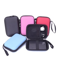 EVA PU Pure color 2.5" inch hard disk cover pouch SATA HDD Mobile Hard Drive Disk Storage Bag Case F