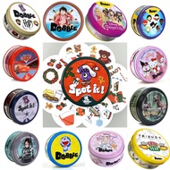 Spot Game It Interactive Party Game In A Compact Iron Box Dobble Card Game