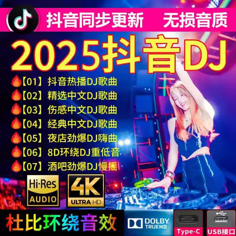 64G car USB new songs 2025 DJ Chinese MP3 classic music