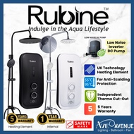 [Installation Available] Rubine 3388 DC Booster Pumps Instant Water Heater with Rainshower Set