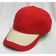 Plain Red beige Red Hat